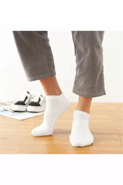  زوجا من القطن غير الملحوم الجوارب النسائية الصيف دائم الكعب واصبع القدم