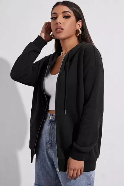 سستة مقنعين قميص من النوع الثقيل