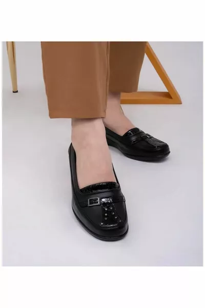 SCHOEN Binnen Echt Leer Casual Orthopedisch Klassiek Moeder Vrouwen Schoenen  MAATBEREIK