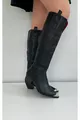 Bottes longues Cowboy Noir