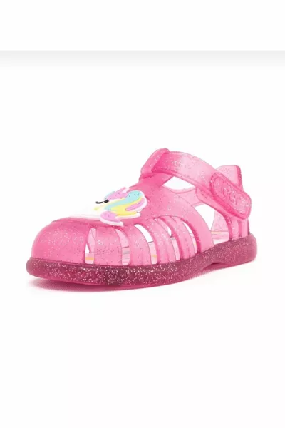 Mädchen Velcro Sandalen,  Tobby Einhorn