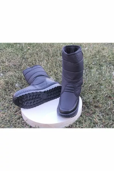 Velcro DamenSchneestiefel mit Federn und rutschfester Sohle