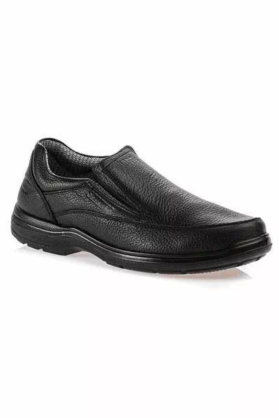 Chaussures Homme Cuir Imperméable Noir fs