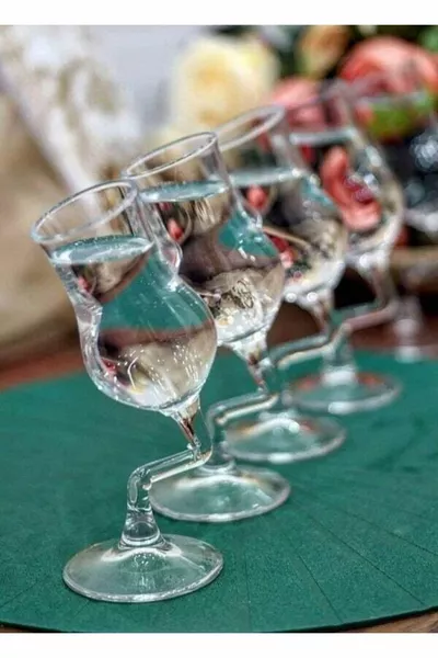 Eğri Kahve Yanı Bardağı 6'lı 