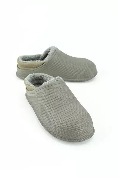 Men's Winter Eva Interior Plush Silent Sole Home Garden Slippers