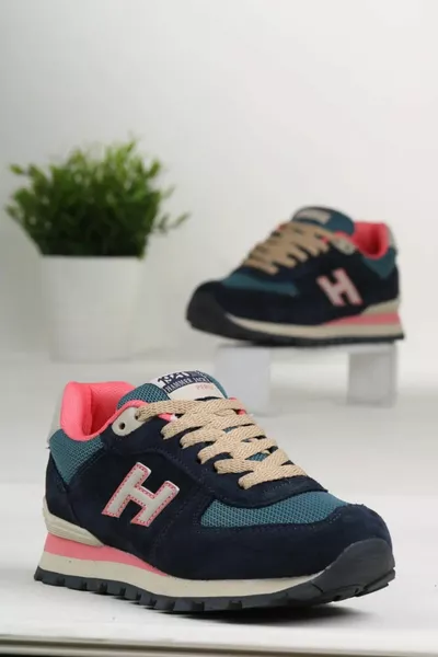 للجنسين الملونة فيروم أحذية رياضية جلدية حقيقية