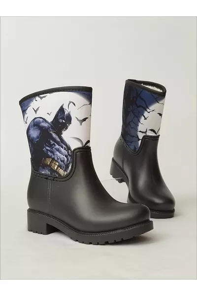 باتمان المطبوعة أحذية المطر للأولاد للماء