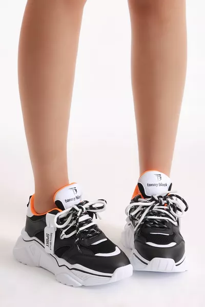 Дамски черни маратонки Tbkpl