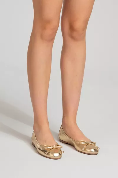 جلد طبيعي الذهب القوس المرأة بابيت