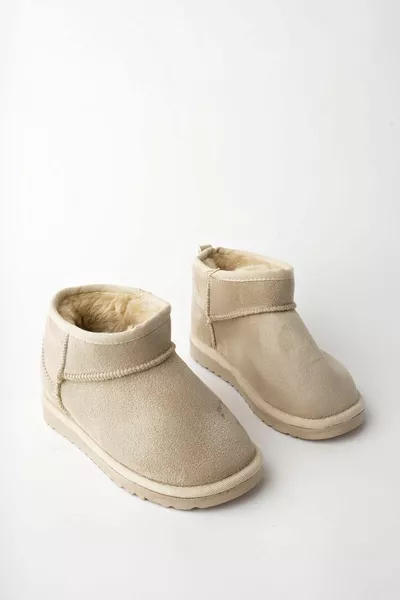 Sneeuw Gegarandeerd Unisex Kinderen Dikke Inlegzool Fluffy Casual Mini Halve Laarzen