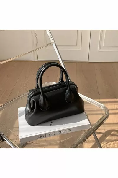  *  سم منحة دراسية حقيبة نسائية سوداء للكتف واليد