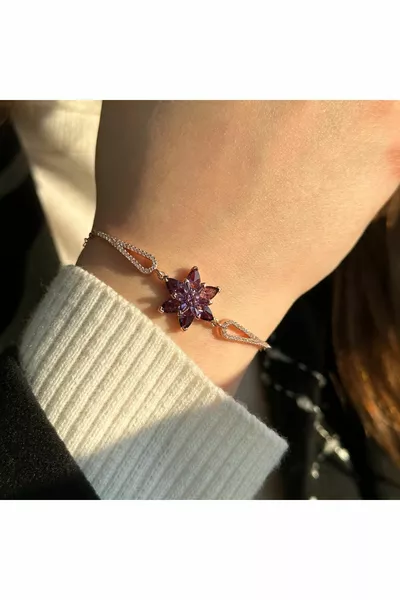 Bracciale Fiore di Loto | Bracciale in argento sterling 