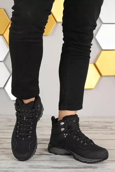 Eagle Hi Casual Herren Outdoor Stiefel Schwarz