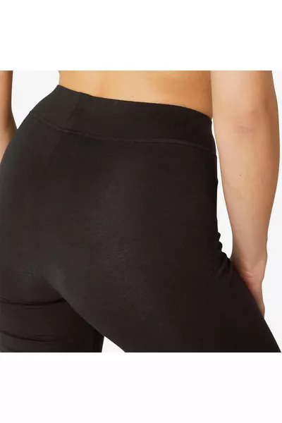 لباس ضيق رياضي قطني عادي أسود للسيدات 