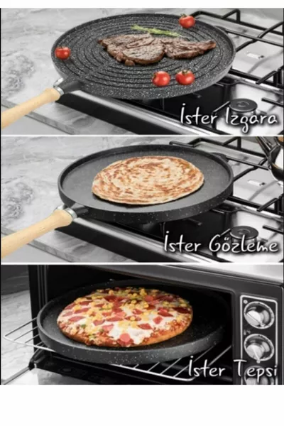 Pancake / bistecchiera bifacciale in ghisa