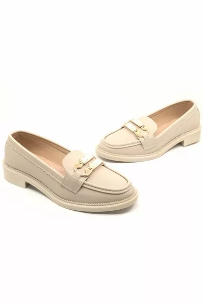 Feles Stone Buckle Détail Mocassins Ballerines Femme TEN