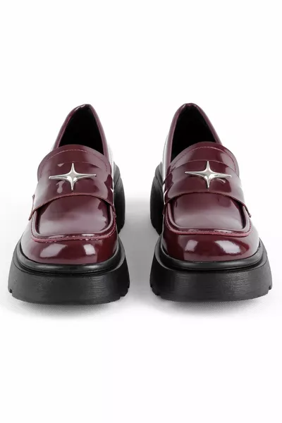 غالي معدن مفصل أحذية نسائية كاجوال لوفر 