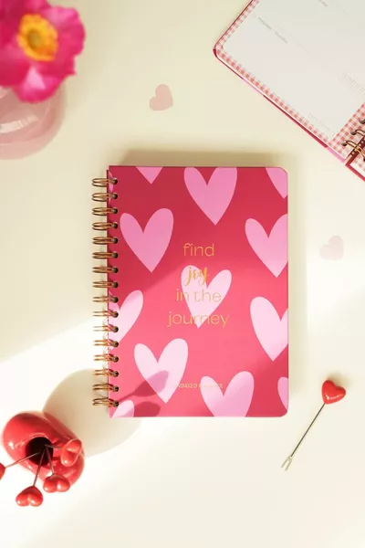  Спирален Блокер за Организация с НесРОЧЕН ПЛАНЕР, Мотивационни Страници, Сърца