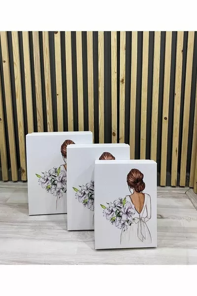 Набор из 3 шкатулок для невесты: сватовство, обручение, приданое