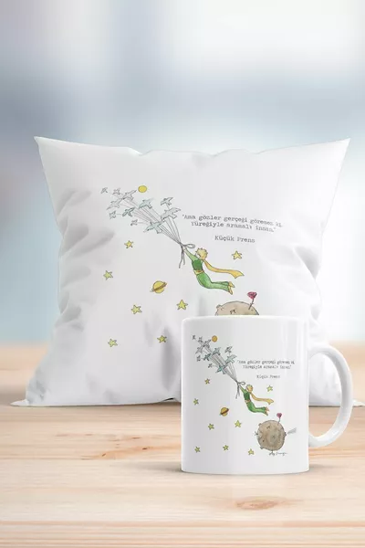 Набор подарочной подушки и кружки с принтом «Маленький принц»