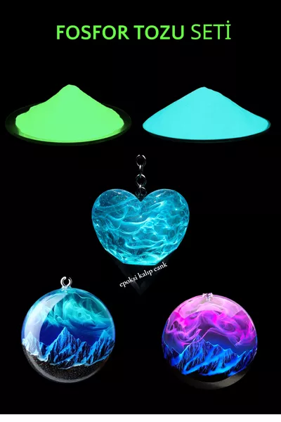  г эпоксидного фосфорного порошка, светящийся в темноте порошок, эпоксидный фосфорный порошок, сине-зеленый фосфор +