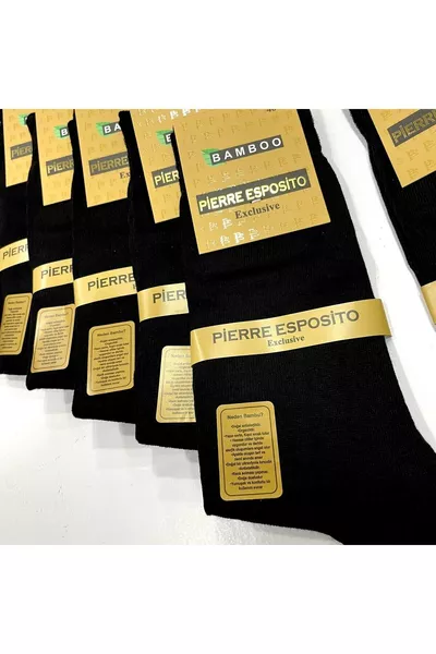 ستة أزواج من جوارب الذكور السوداء المعطرة من البامبو