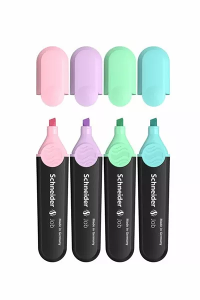 Набор из 4 пастельных флуоресцентных маркеров Schneider