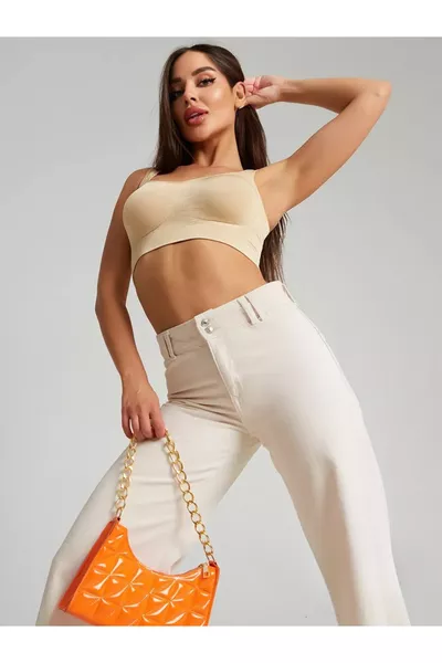 Rosella Model Thick-Strapped Non-Padded Nude Color Breast Reduction Bra