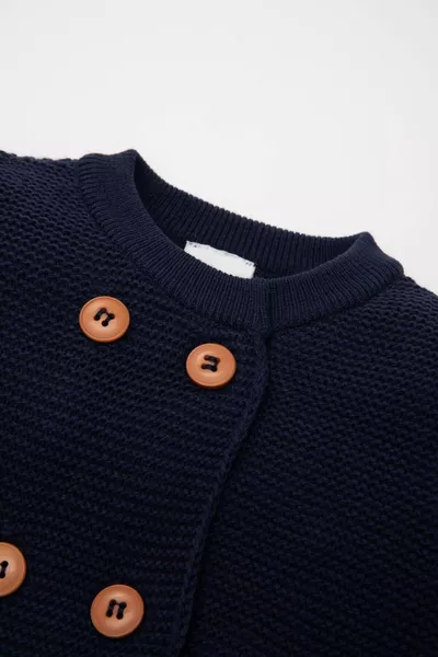Baby Boy Long Sleeve Buttoned Knit Cardigan AU