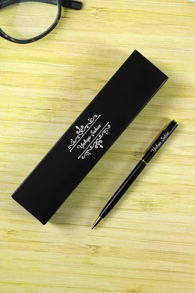 Именная ручка с металлическим корпусом, подарочная коробка