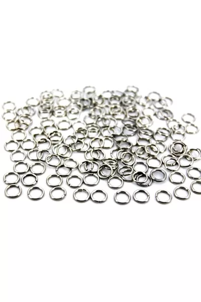  Pezzi - Anelli di Montaggio da 7 mm, Anelli per Gioielli, Anelli di Collegamento in Metallo, Placcati in Nichel