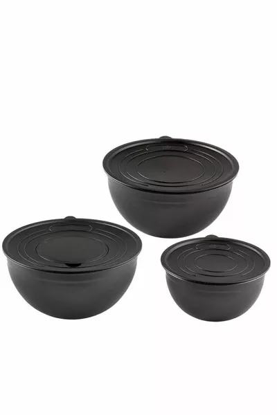 Globe 9 Parça Rendeli Saklama Kabı Seti Mat Siyah