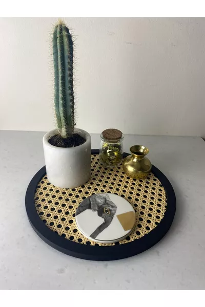 صينية هازيران المستديرة، صينية التقديم هازيران، صينية راتان