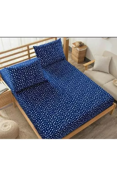 Комплект чаршаф с ластик за двойно легло Life Battal + 2 калъфки за възглавници  