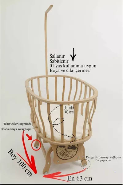 Set da letto per culla in crema con pizzo francese