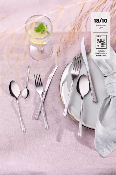 Accura -delige luxe bestekset voor  personen met lepels, vorken en messen in doos