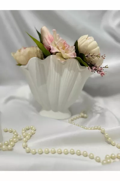 Ваза-устрица, декоративная ваза, декоративная фигурка, ваза-ракушка, стильный дизайн