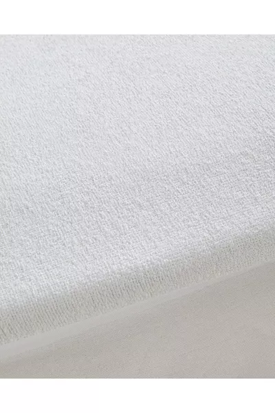 Comfort Katoenen Waterdichte Enkelslaper Hoeslaken Beschermend Wit