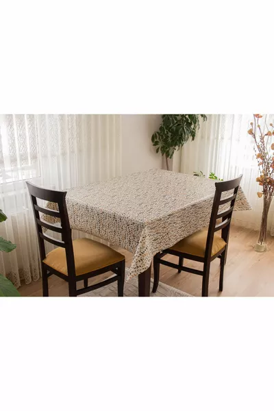 Lined Washable Hygienic Vinyl PVC Tablecloth -3