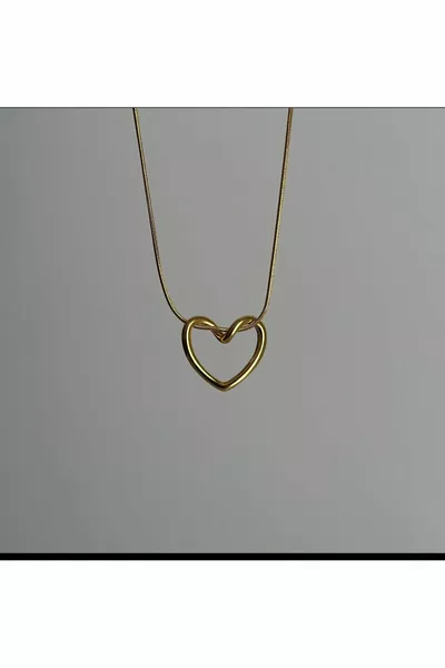 قلادة نسائية من الصلب المقاوم للصدأ Love Bombing طول  سم