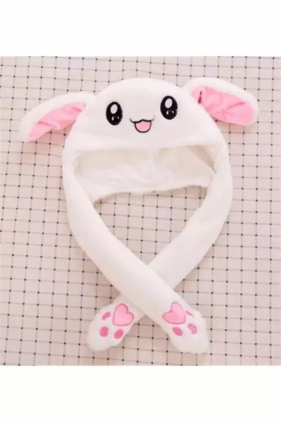 قبعة أرنب محشو بأذن تتحرك