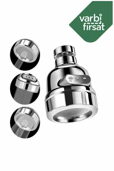 Économie d'eau Tête de robinet rotative à ° à 3 niveaux