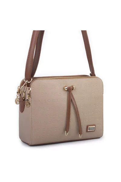 حقيبة نسائية عبر الجسم متعددة الجيوب من سلسلة بريميوم (عرض:  سم × ارتفاع:  سم)