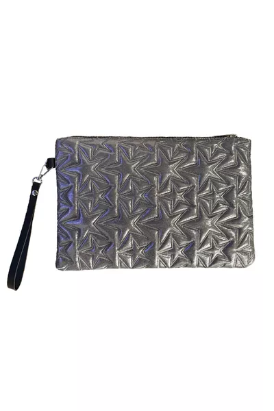 Sterrenpatroon Platin Portefeuille Tas