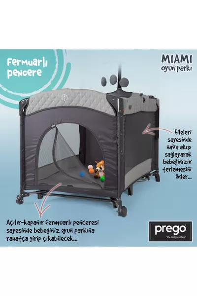 Letto da gioco per bambini Miami accanto al letto dei genitori