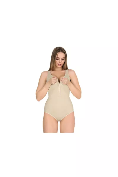 كورسيه مشد رفيع للجسم مع أشرطة عريضة وأزرار