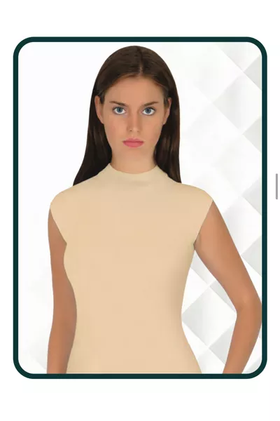 Women's Lycra Sleeveless High Neck Tank Top