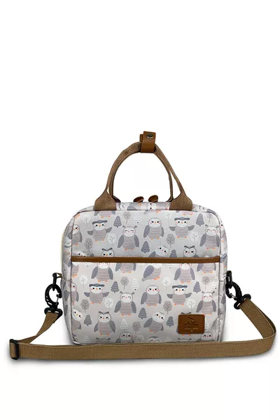 Sac alimentaire Baykuş Sac thermique isolant pour la chaleur avec bandoulière pour transporter nourriture et repas