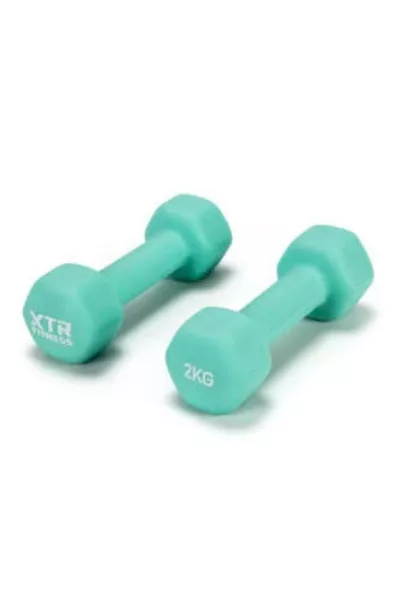 Set d'haltères en néoprène vinyle 2 pièces de 2 kg