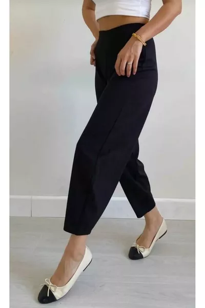 بنطلون بالون بقماش سكوبا كريب